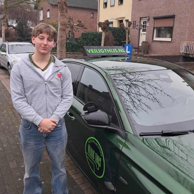 Roel Drieman, geslaagd bij Veilig Thijs
